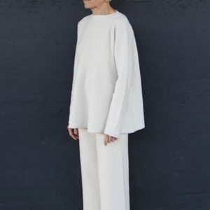 Lauren Manoogian Flare pullover in raw white NEW